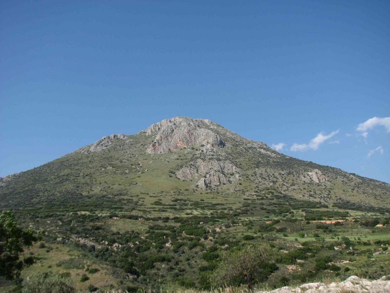 Looking up from Mycenae