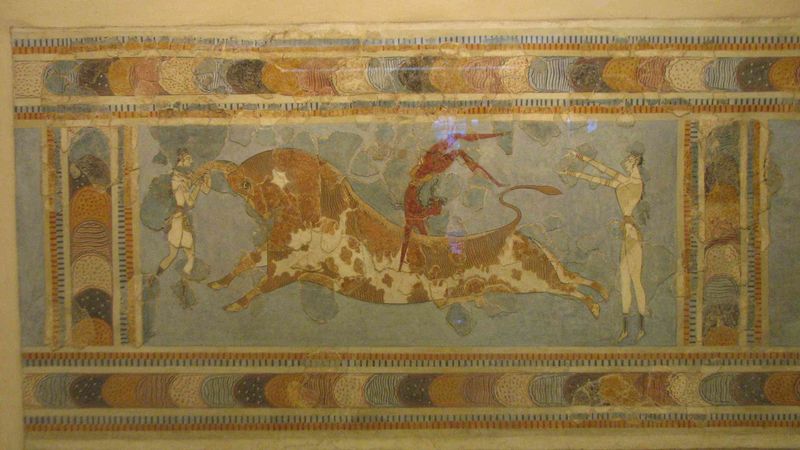 Bull-jumping (Archaeological Museum of Iraklio)